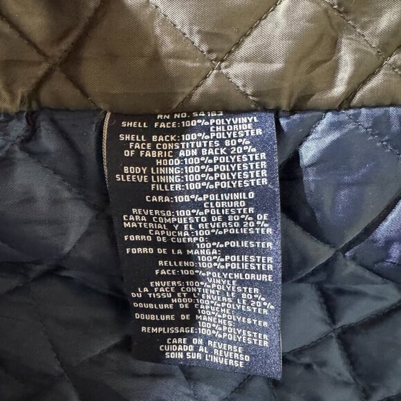 Tommy Hilfiger Faux Leather Quilt Lined Jacket - Picture 11 of 13